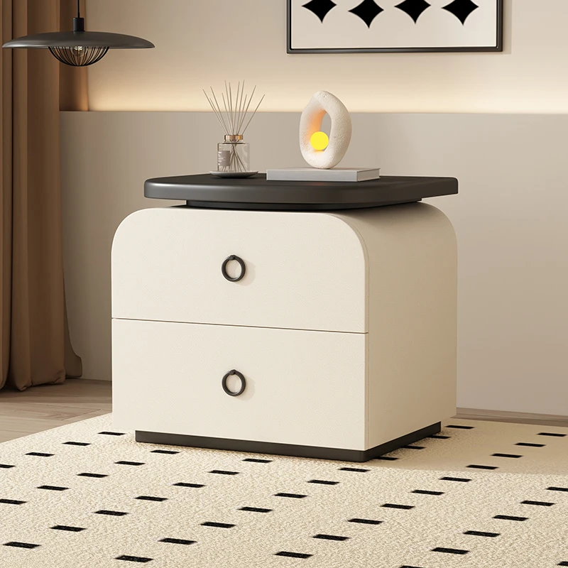 

Space Saving Nightstands Luxury Elegant Display Cream Style Bedside Tables Modern Simple Muebles De Dormitorio Home Furniture