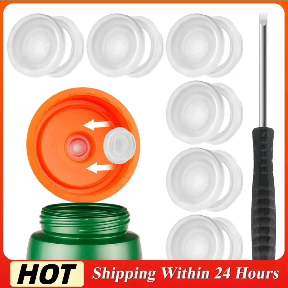 

6 Pack Dispensing Valves Silicone Valve and Plastic Insert Replacement Accessories Compatible with Gatorade Gx Water Bottle