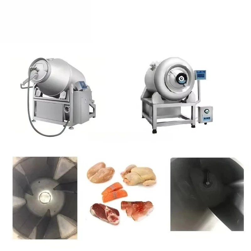 Vacuum Meat Tumbling Machinery 1700L 304 Stainless Steel Commercial Bacon Smoked Chicken Production Customized