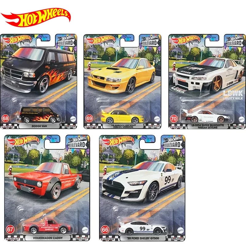 Original 2022 Hot Wheels Premium Boulevard Lancia Romeo Car Models AE86 Iron Bottom Rubber Tire Toys for Children Diecast Gifts