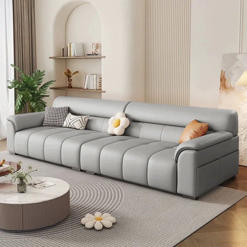 

Comfortable Square Sofa Living Room Unique Simple Designer Floor Modern Sofa Italian Solid Wood Woonkamer Banken Home Furniture