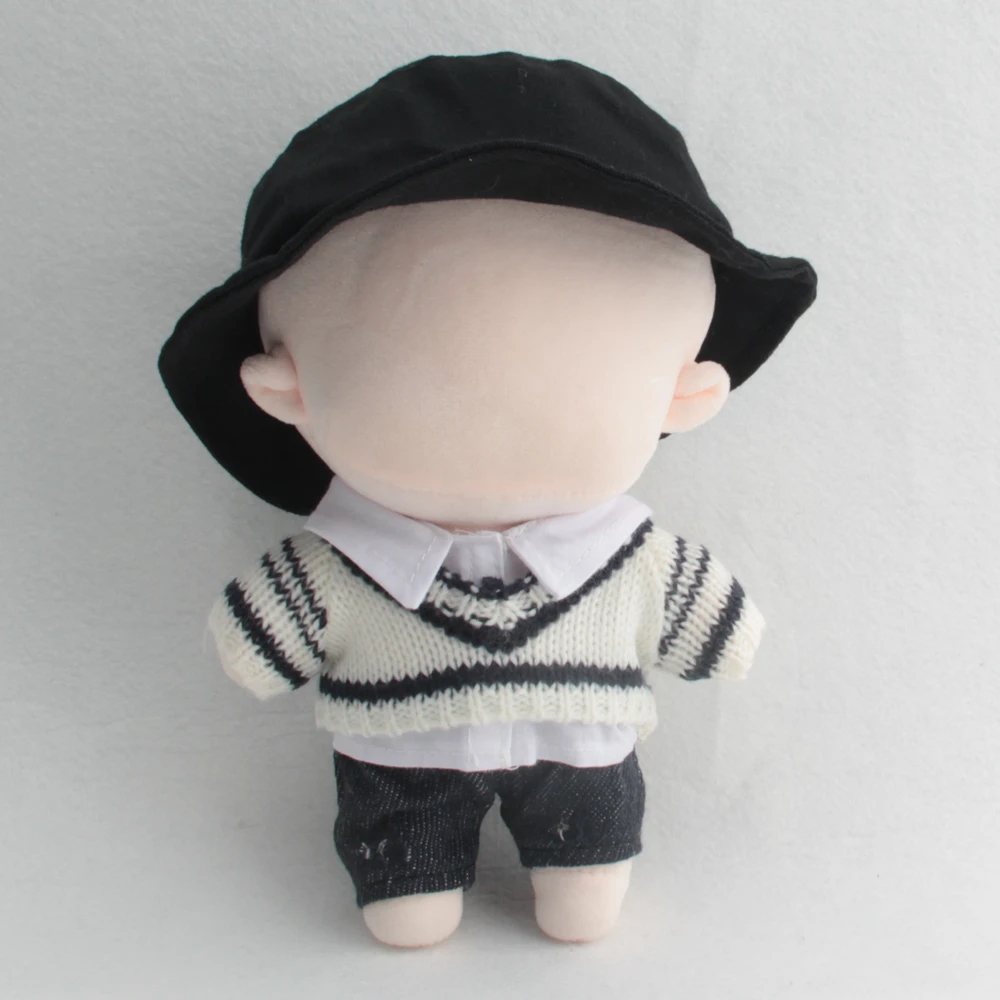 Fashion Doll Clothes for 20cm Idol Dolls Accessories Plush Doll\'s Clothing Sweater Vest Stuffed Toy Dolls Outfit for Korea Dolls
