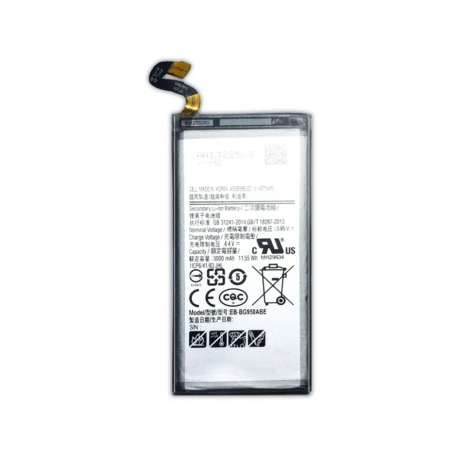 EB-BG950ABE EB-BG955ABA Replacement Mobile Phone Battery For Samsung GALAXY S8 SM-G9508 G9508 G9550 G955F/A G950U SM-G G9500