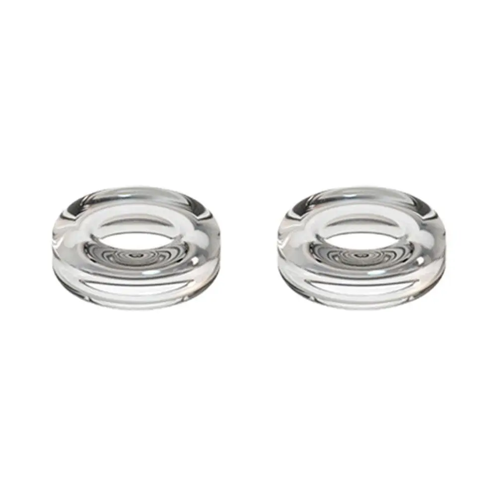 1 paio di tappi bilancieri per controller del portale PlayStation Cappucci copri joystick con impugnatura per pollice in silicone liquido trasparente per gamepad PS5