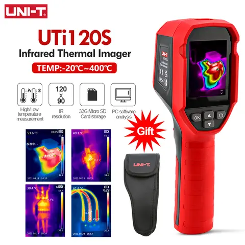 UNI T 열화상 카메라, UTI120S 120×90 픽셀 적외선 화상 카메라, 바닥 난방 튜브 테스트