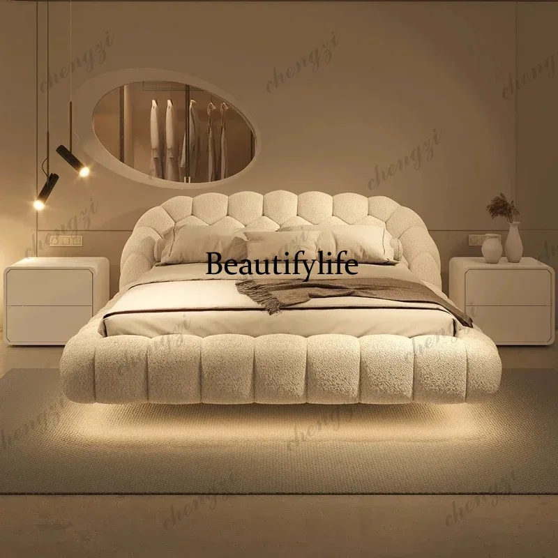 

K182 High-end Bed 2 People 180x200cm Modern Elegant Comfortable Double Bed Camas De Dormitorio Cama Box Casal Furniture King Siz