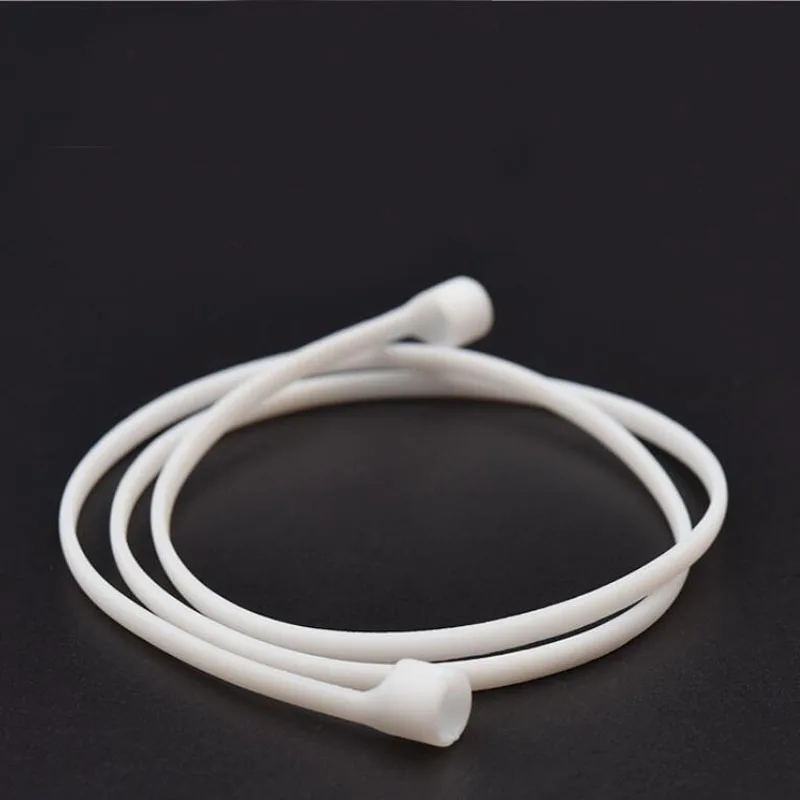 실리콘 이어폰 로프 홀더 애플 아이폰 X 8 7 AirPods 무선 블루투스 헤드폰 넥 스트랩 코드 문자열에 대 한 안티-분실 케이블