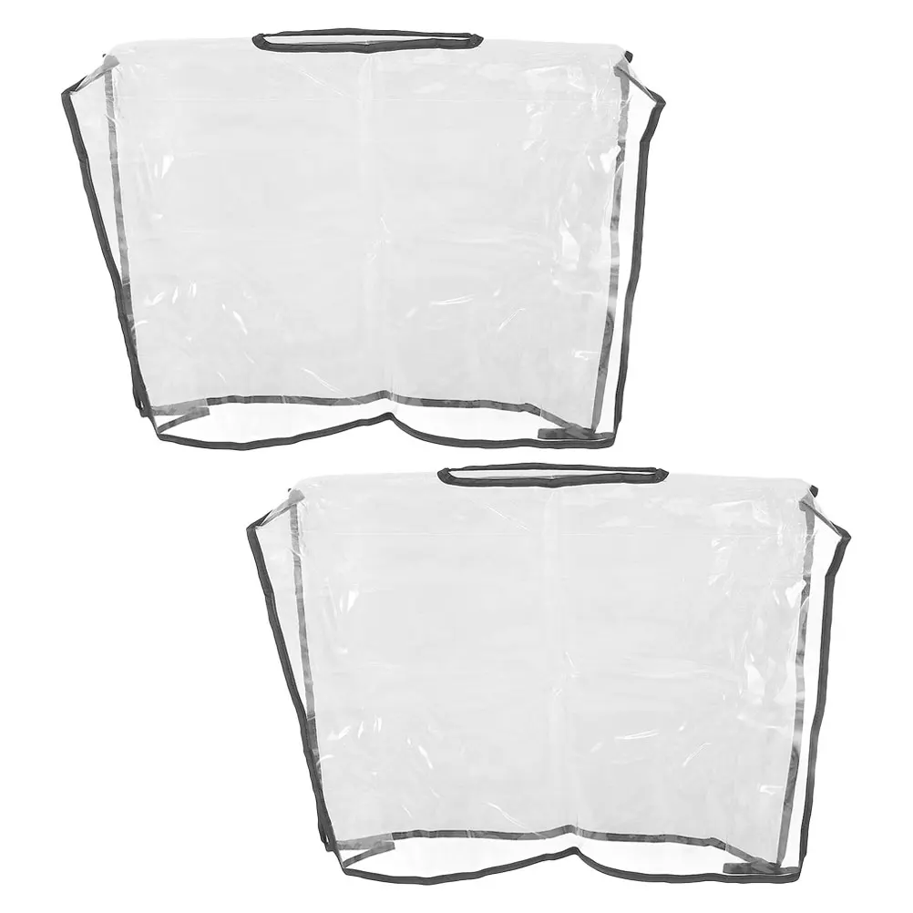 

2Pcs Transparent Handbag Rain Cover Large 42x33x12cm Waterproof Purse Protector Outdoor Travel Clear Tote Hiking