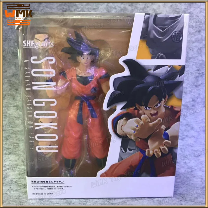 Dragon Ball Z Anime Figure Shf Son Goku 2.0 Figurine Black Hair Collection Model Action Figures Toys For Boys Children'S Gift