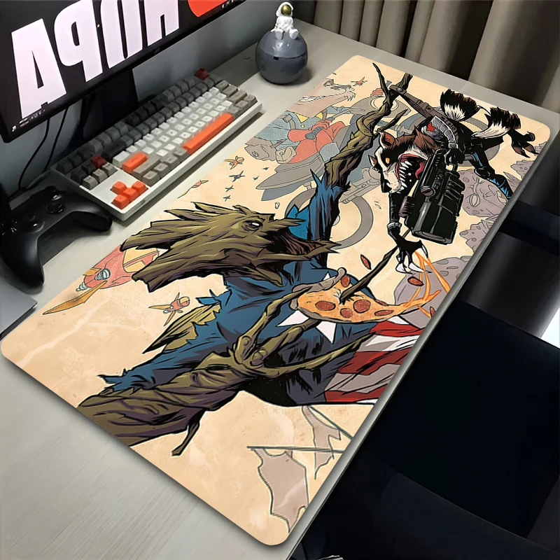 Groot Marvel Movies Mouse Pad HD Gaming Mousepad Laptop Office Desk Accessories Large Computer Gaming Keyboard Mouse Mat Rubber