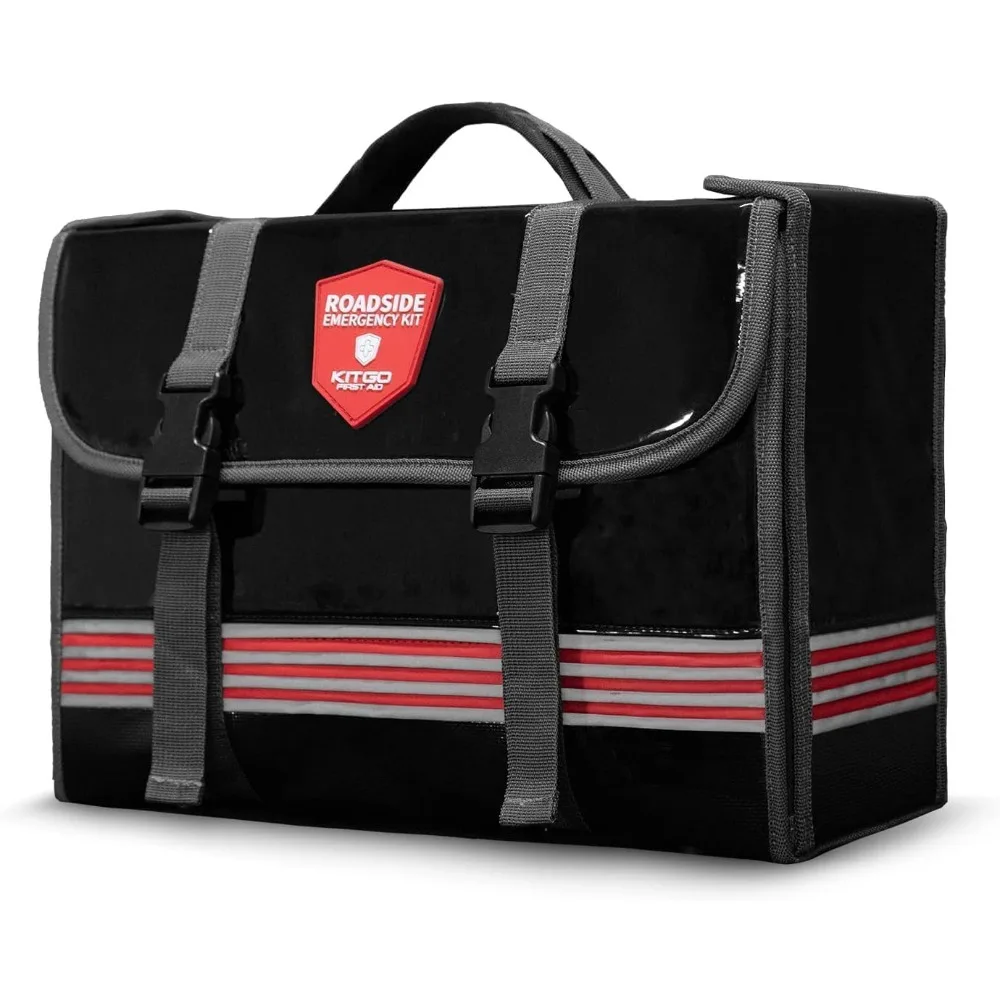 

Complete 126-Piece Car Emergency Kit: A Premium Roadside Assistance Set for Women and Men with Jumper Cables and Tow Rope