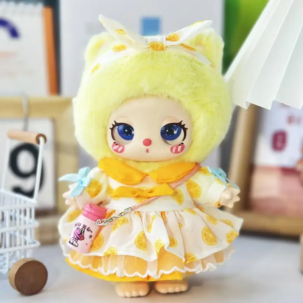 ملابس الدمية الصغيرة لتزيين ملابس Liila Lucky Cat Idol فستان جميل ملابس صغيرة