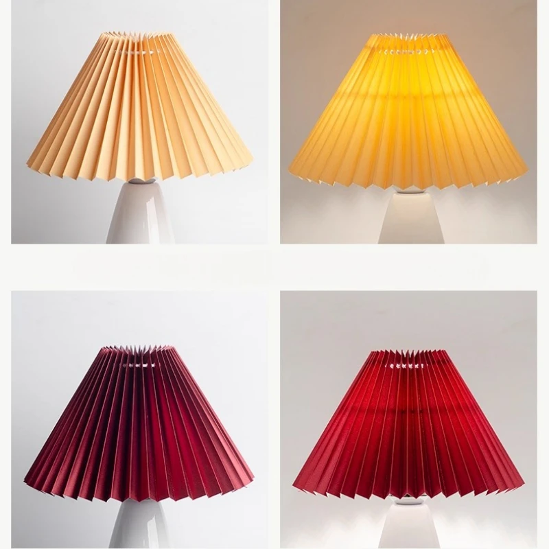 

Современный моющийся чехол для настольной лампы, потолочный декор, ткань, плиссированный абажур, сделай сам, ретро люстра, тканевый чехол для гостиной, столовой