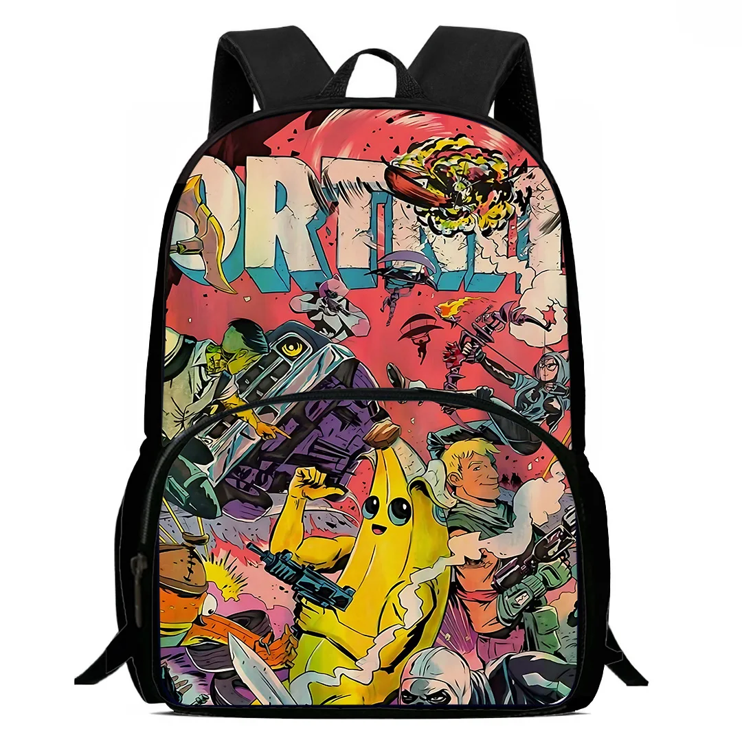 Hot Game FortniteS Kids Backpacks Boys and Girls Student Birthday Gift Child School Bags Large Capacity Camping Durable Rucksack
