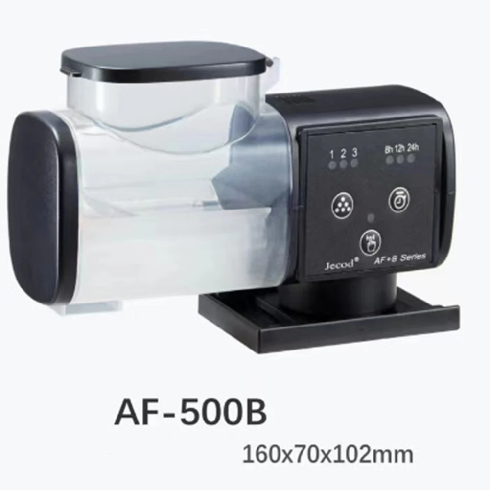 Automatic Fish Feeder 500mI Large Capacity Intelligent Timing Adjustable Feeding Amount Auto Food Dispenser for Aquarium Fish Ta