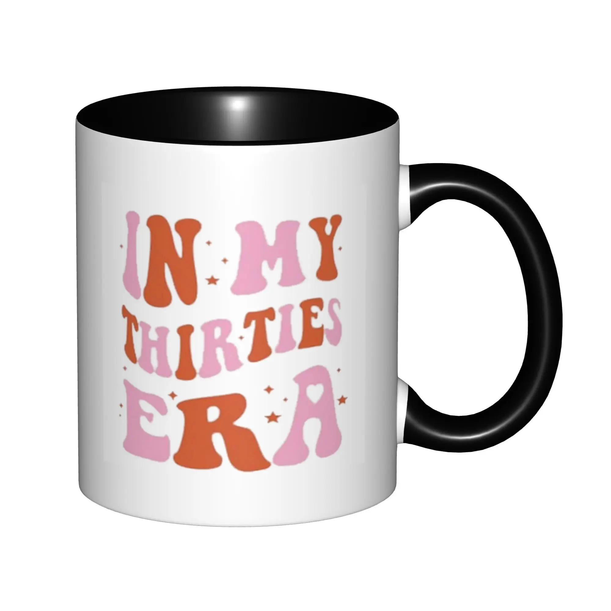 

30th Birthday Gifts for Her Friend Mom Wife Sister Mugs With Black Handle Birthday Coffee Mugs Ceramic Tea Cups 11oz
