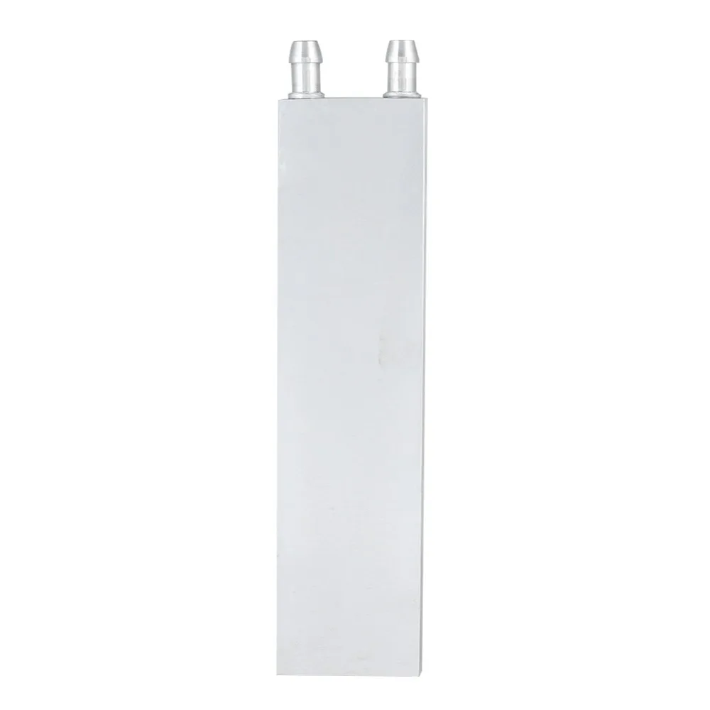 Silver Aluminum Alloy Heat Sink 40x80mm/40x120mm/40x160mm/40x200mm horizontal water outlet Water Cooled Block Liquid Cold Plate