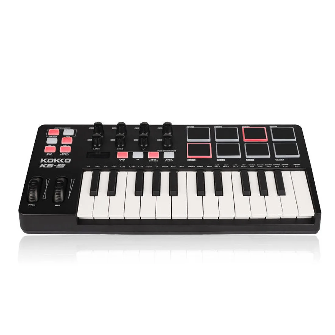 25-Key MIDI Controller Keyboard, Portable Music Production Pad, Professional Arrangement Keyboard for Musicians and Producers