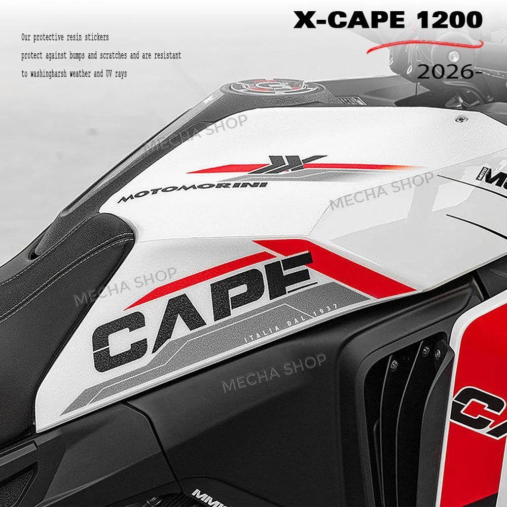 For X-Cape 1200 2026 Tank Pad Sticker Motorcycle Fuel Tank Protection Decals