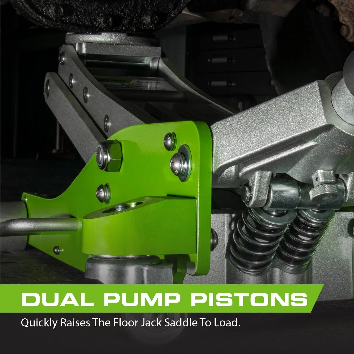 3-Ton Quick Rise Aluminum Floor Jack with Dual Pump Pistons & Reinforced Lifting Arm  jack