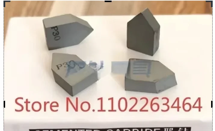0.5kg(20pcs) YG6 K20 P30 Tungsten Carbide Brazed Tips C125 C122 C120 C116 C110, Lathe Cutting Tool Inserts for Metal Processing