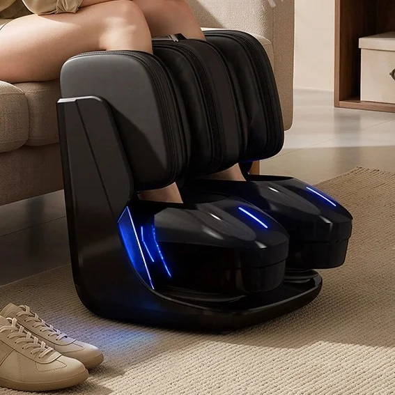 Smart Finger Pressure Foot Calf Massager 2026 New Design Sequential Air Compression Vibrating Roller