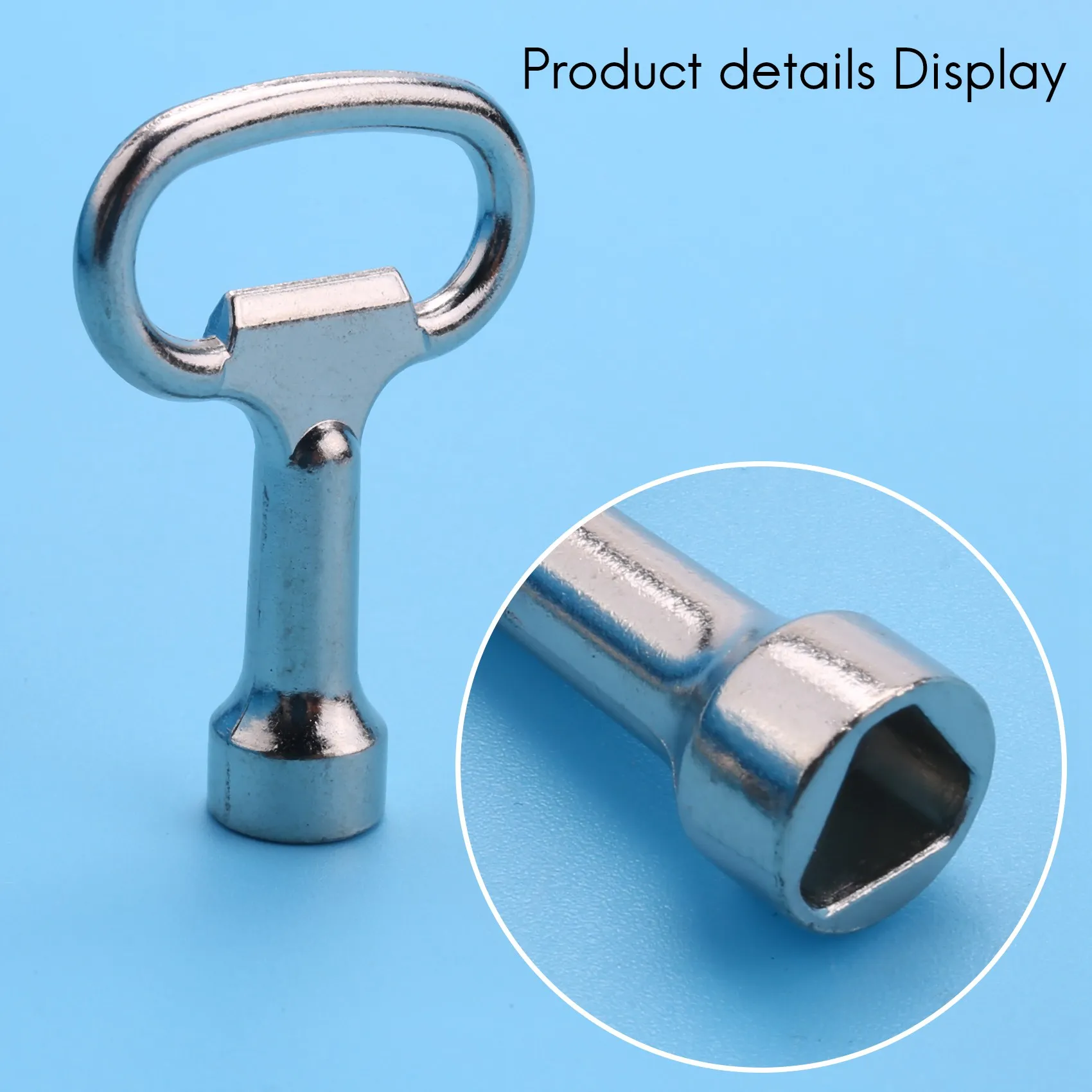 トリプルコーナー三角金属パネル、ボルト用キースロット、8mm x 2