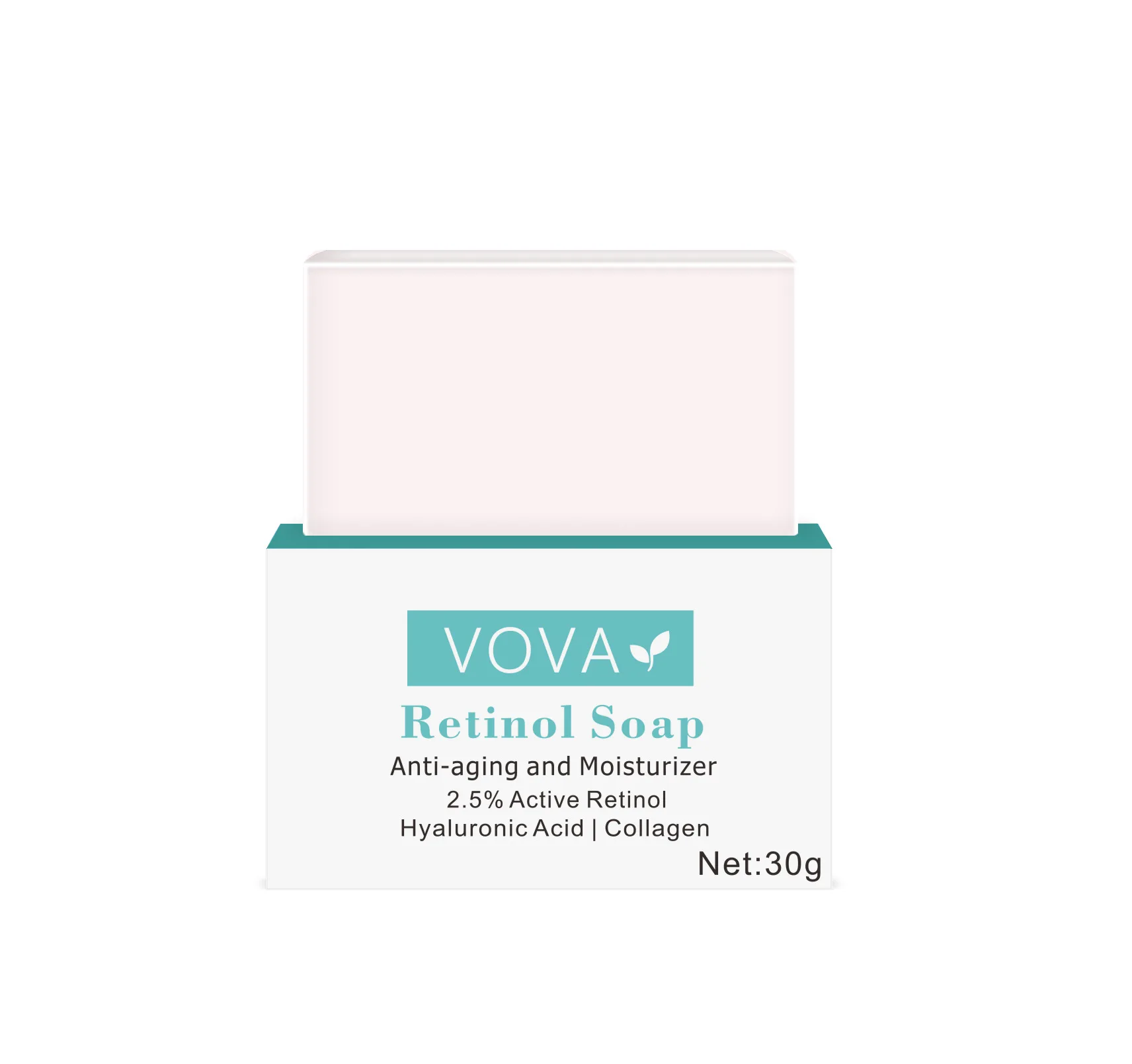 VOVA Active Retinol Face Wash Soap Suitable For Taking With You Can Be Used All Over The Body 30g 10PCS