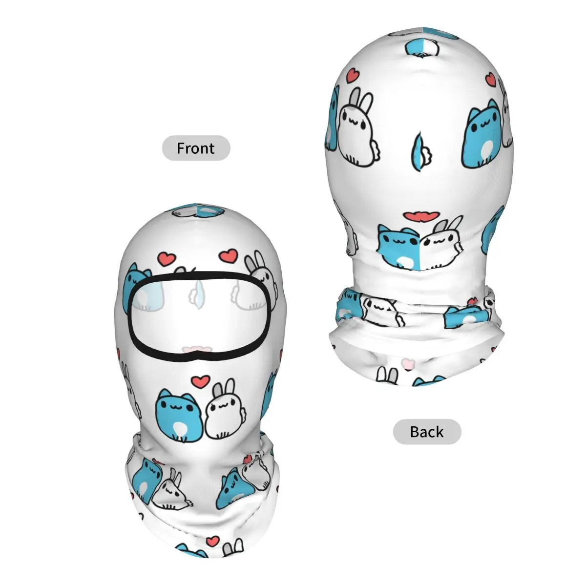 Comic Cat Bugcat Capoo Bug Cat Breathable Thin Balaclava Full Face Mask Sun Protection Neck Gaiter For Motorcycle Cycling