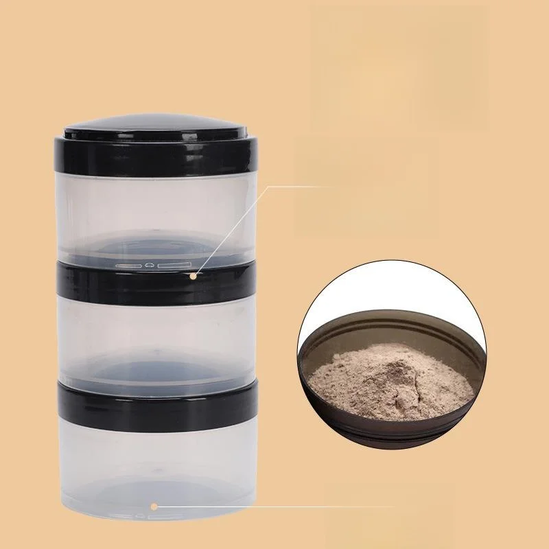 Portable Fitness Shaker Cup Supplement Storage Bottle Protein Powder Capsule Large Quantity Box Barrel Small Jar Storage Travel