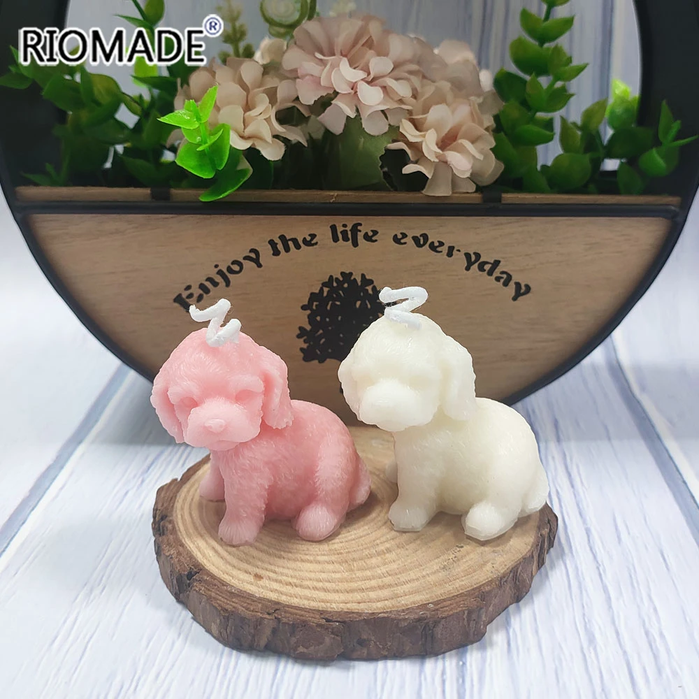 Cute Puppy Shaped Bean Wax Scented Candles Home Decor Festive Atmosphere Candles Small Gifts Indoor Decorations