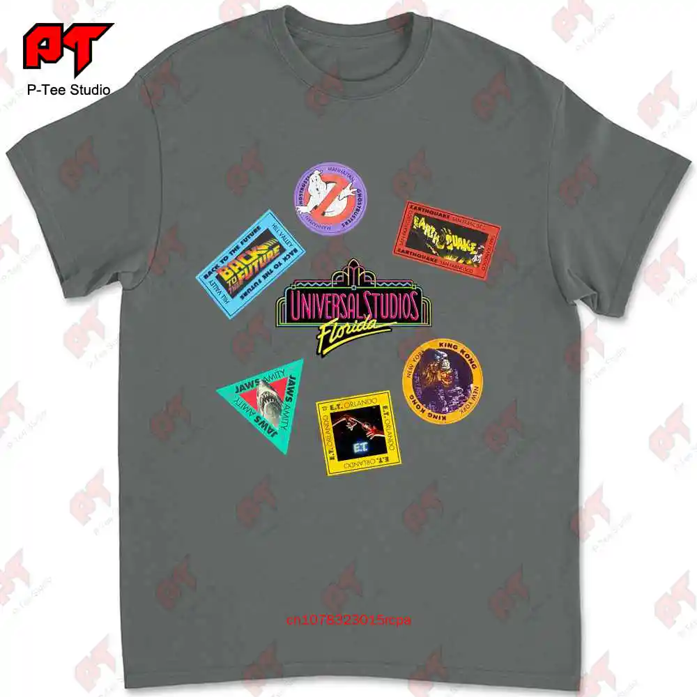 Vintage Orlando Florida Universal Studios T Shirt King Kong Ghost Busters Back To The Future Et Jaws URQ1