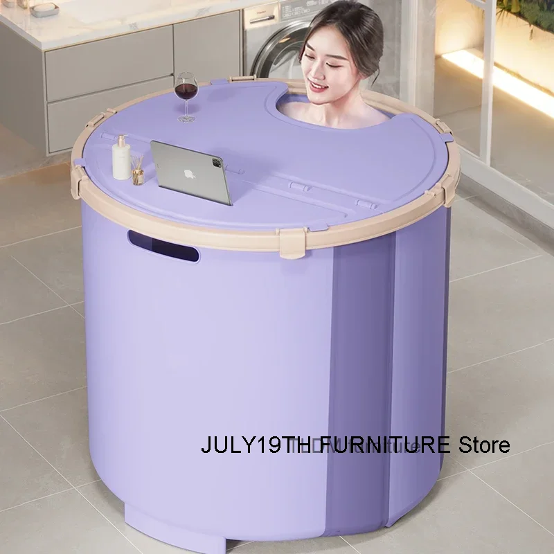 Standing Drainer Sit Bathtubs Childre Large Women Hot Portable Bathtubs Adults Bucket Baignoire Pliable Adulltes Home Furniture