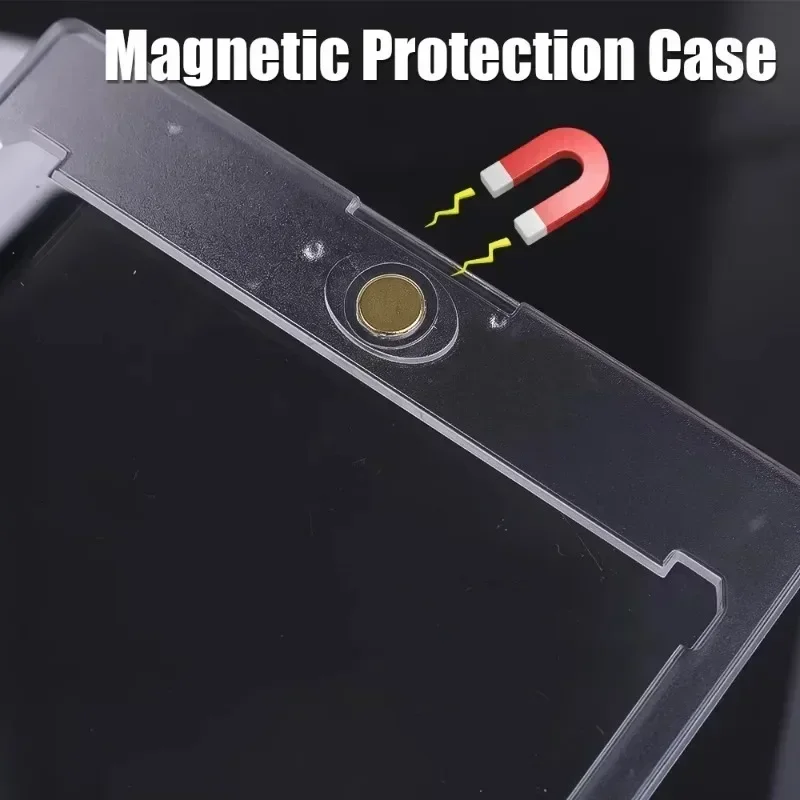 35PT Ultra HD Magnetic Card Holder Clear Card Stands for Kpop Idol Photo Card Protective Sleeve for Sports Cards Display Holder