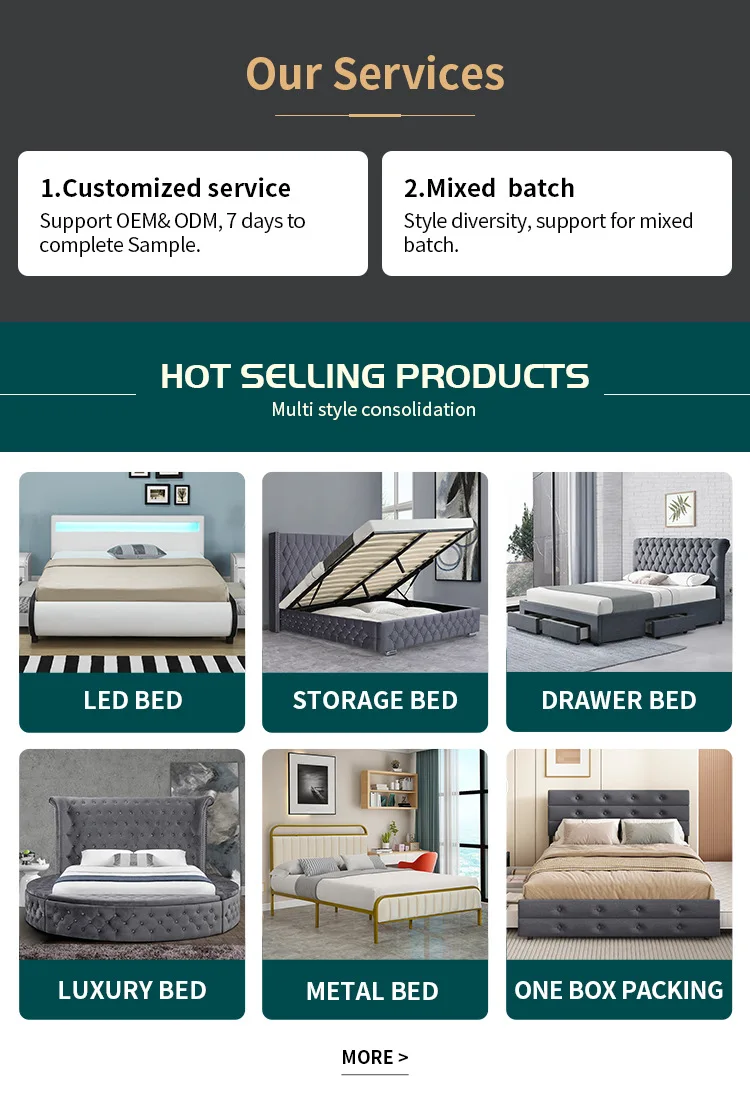 No bedside leather art bed, premium leather storage pneumatic frame bed, double bed storage