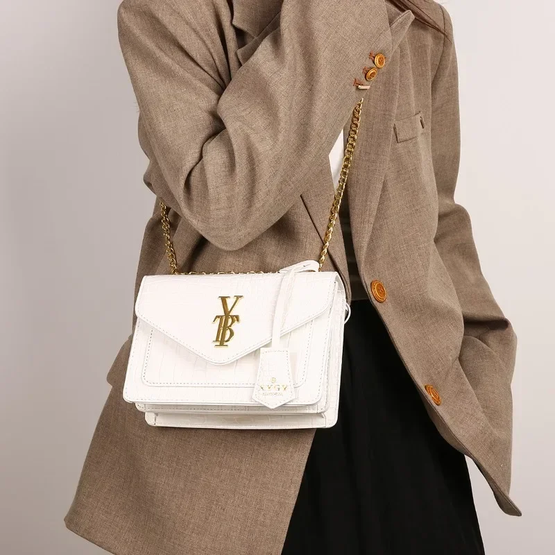 

Elegant Leather Classic Designer Paris Inspired Bag Trendy Crossbody Handbag With Solid Color For Women Leisure And Business