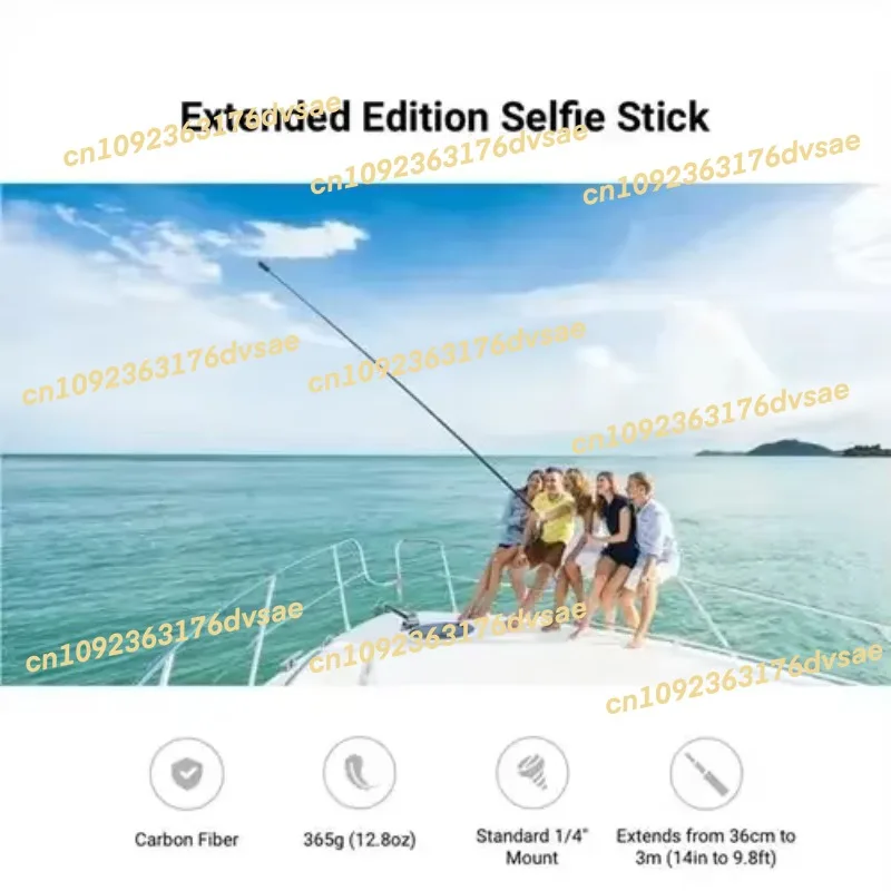 

In Stock Insta360 New 3m Ultra-long Extended Edition Carbon Fiber Selfie Stick For Insta 360 ONE X2 /ONE R/ONE X