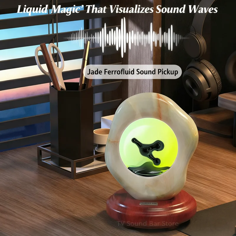 

NEWAEST Music Rhythm Dancing Ferrofluid Ferrofluid Speaker Music Partner Ferrofluid Display Lamp Magnet Liquid Toy Deskto Gifts