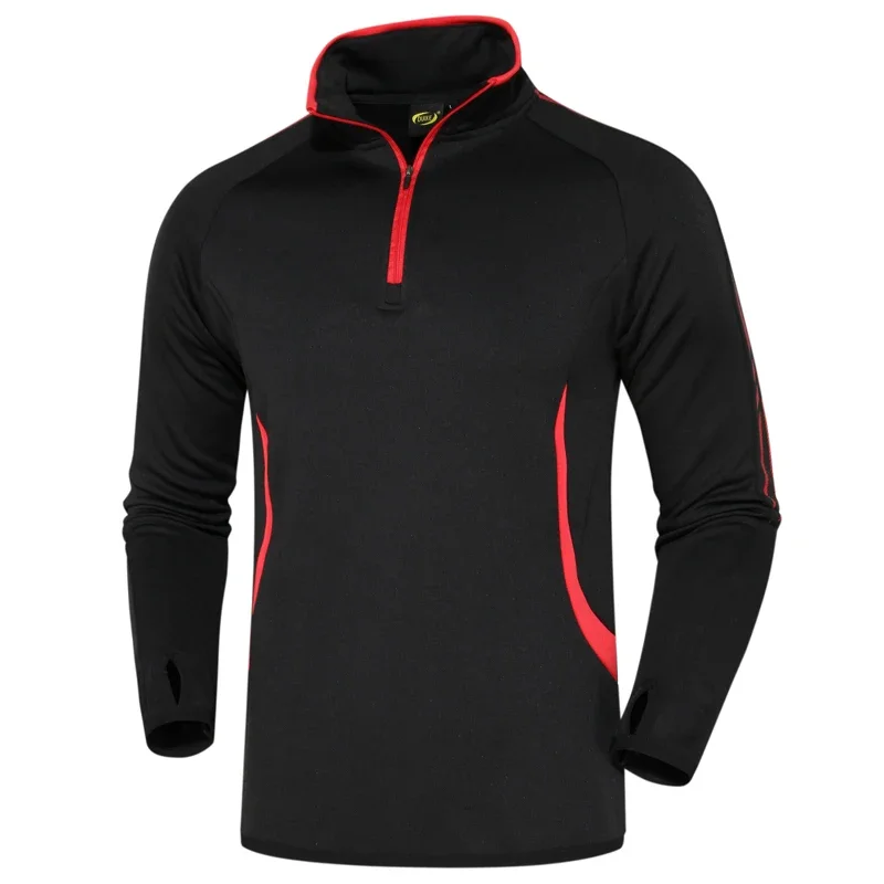 Breathable Trainning Long Sleeve Nylon Pullover Zip Up Hiking Sports Workout Tshirts Running Quick Dry Tennis Golf Jackets - Image 3