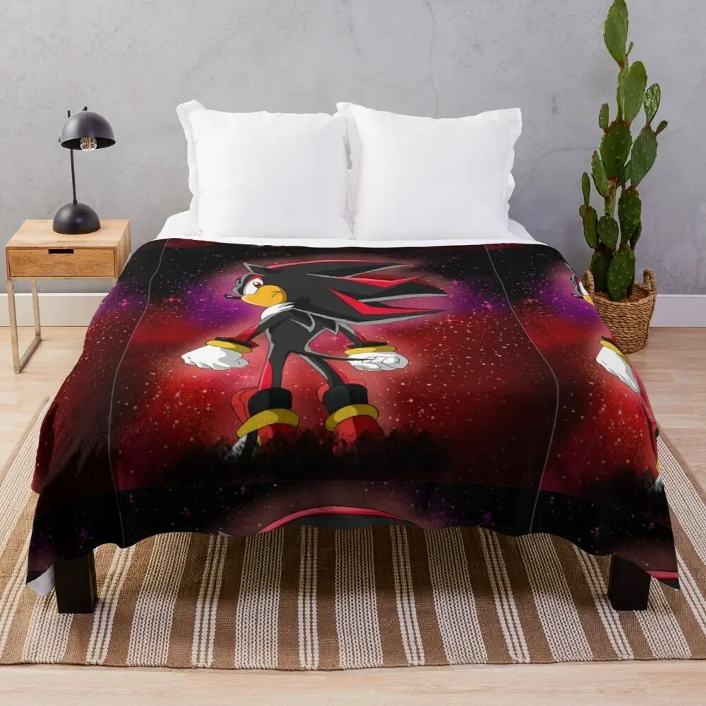 Shadow The Hedgehog 1 Throw Blanket stuffed blankets soft plush plaid king flannel blanket throw rug