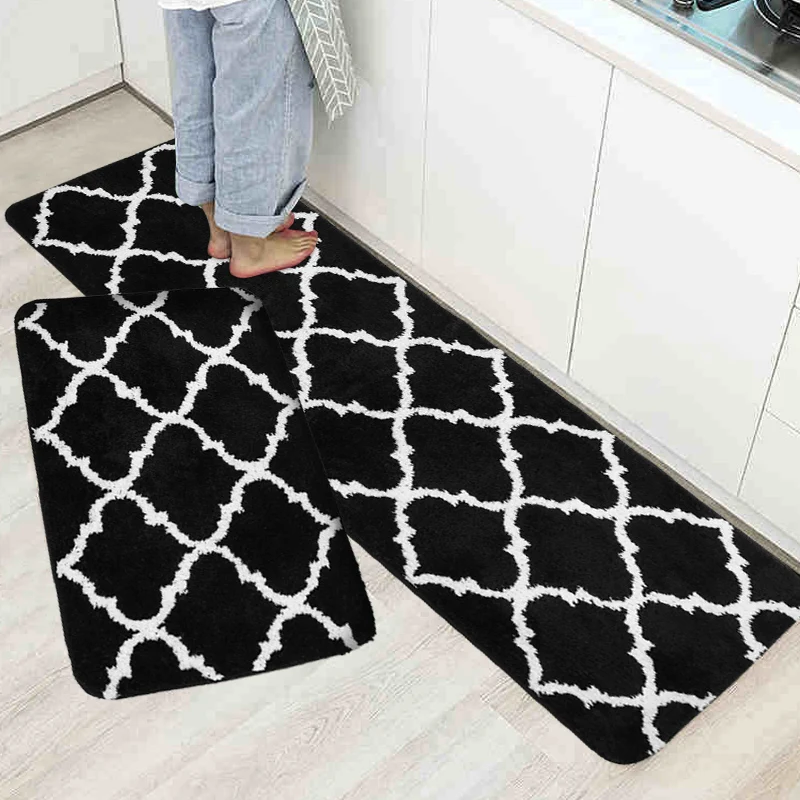 

Kitchen Floor Mat Anti Fatigue Carpet Non Slip Soft Absorbent Washable Entrance Door Mat Hallway Living Room Bathroom Mat