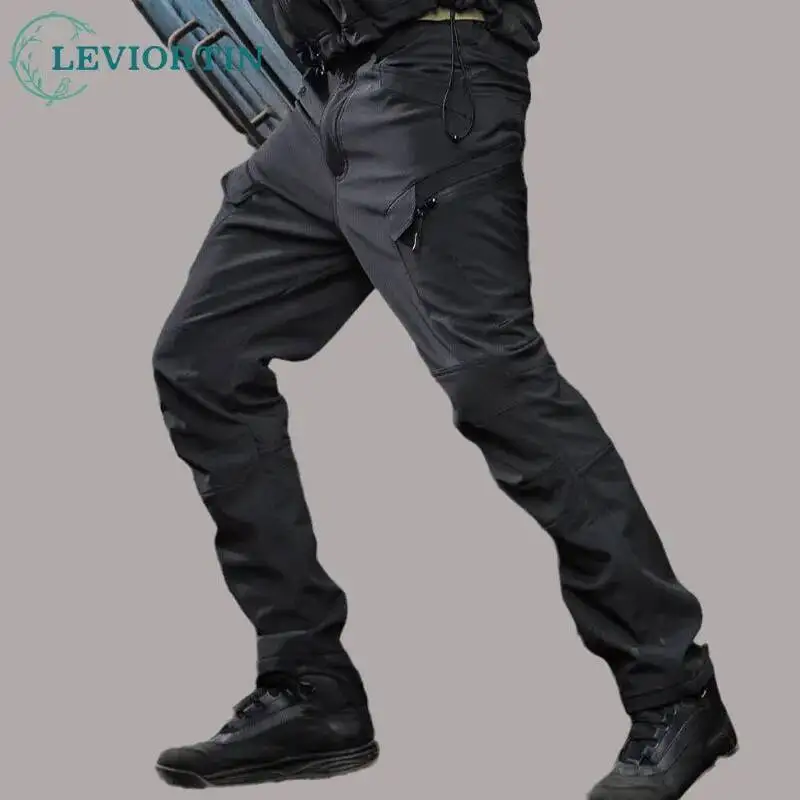 

2025 Men's autumn and winter outdoor shark skin soft shell camouflage waterproof, windproof, warm and thick tactical pants