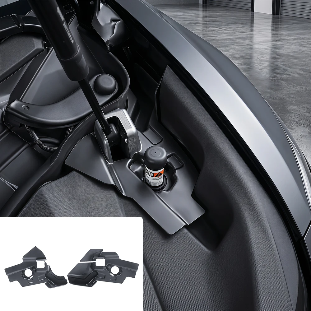 2Pcs For Tesla Model 3 Highland 2025 Front Engine Hood Water Guide Channel Debris Filter Anti-Clogging Groove Filter Accessories