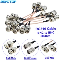 1Pcs RG316 BNC to BNC Male/BNC Female for SDI Video Signal Camera RF Pigtail 50 Ohm RG-316 RF Coaxial Cable 10CM-15M