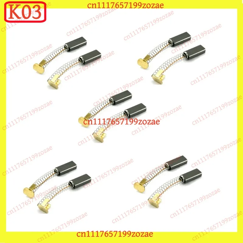 k3  10Pcs 4x8x18mm Motor Carbon Brushes, High Wear Resistance for Sealing Machine & Medical Centrifuge Parts