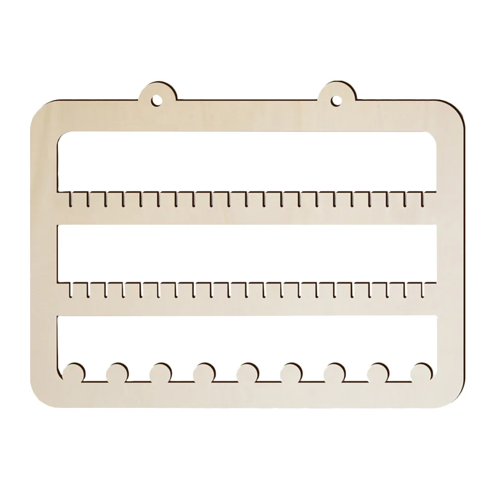 

Деревянный настенный органайзер для украшений, подвесная витрина для серег, экономящая место подставка для хранения длинных серег-кисточек, для спальни