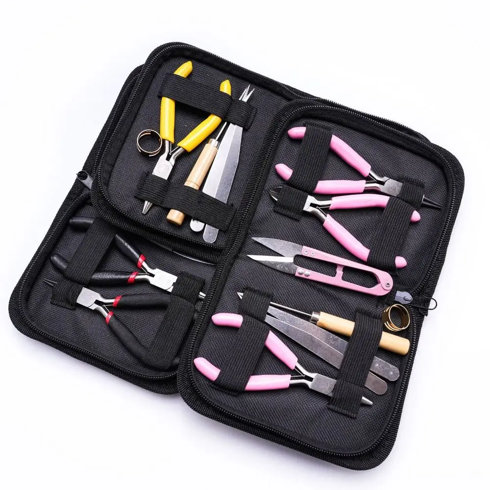 

8Pcs/Set Portable Jewelry Making Pliers Set Non-slip Handle Pliers Beading Tool Kit Jump Ring Opener Beading Tweezers