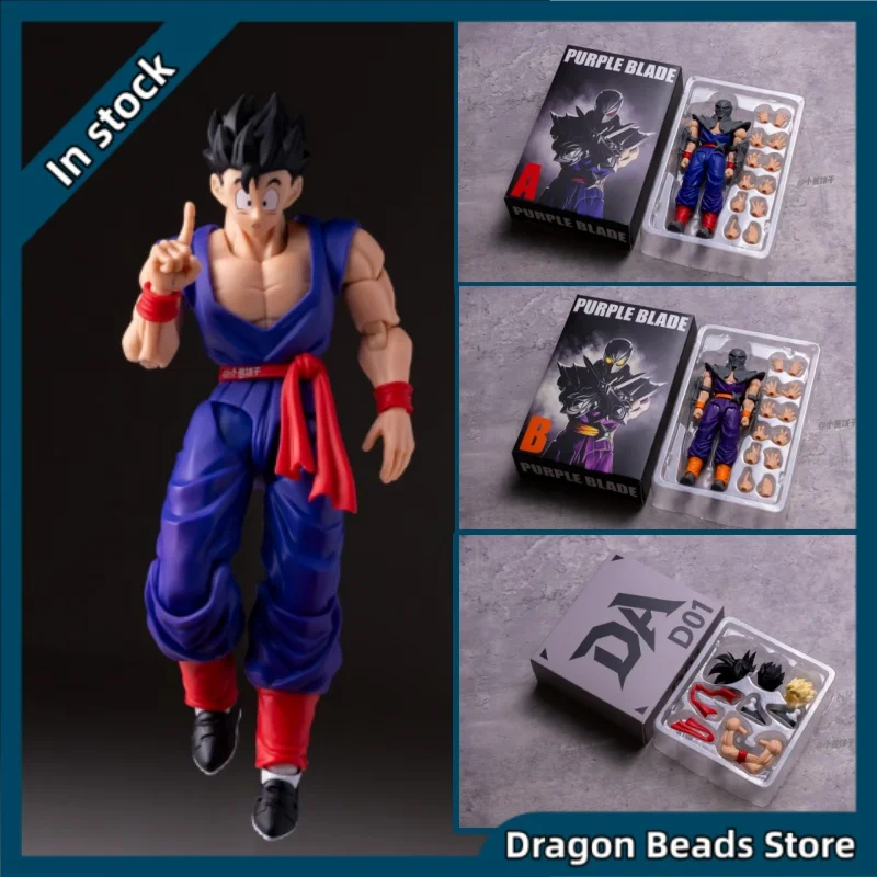 [Kommt bald] HM Studio: Erwachsenen-Gohan-Ninja-Outfit mit lila Klinge, HM Erwachsenen-Gohan-Actionfigur im Maßstab 1:12