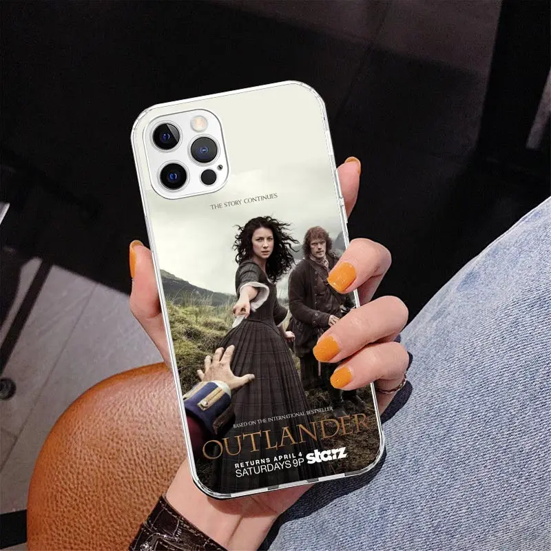 Outlander TV Phone Case For Apple iphone 16 15 14 13 12 11 Pro Max SE X XS XR 7 + 8 Plus Print Soft Cover Fundas 15 14 13 12 Min