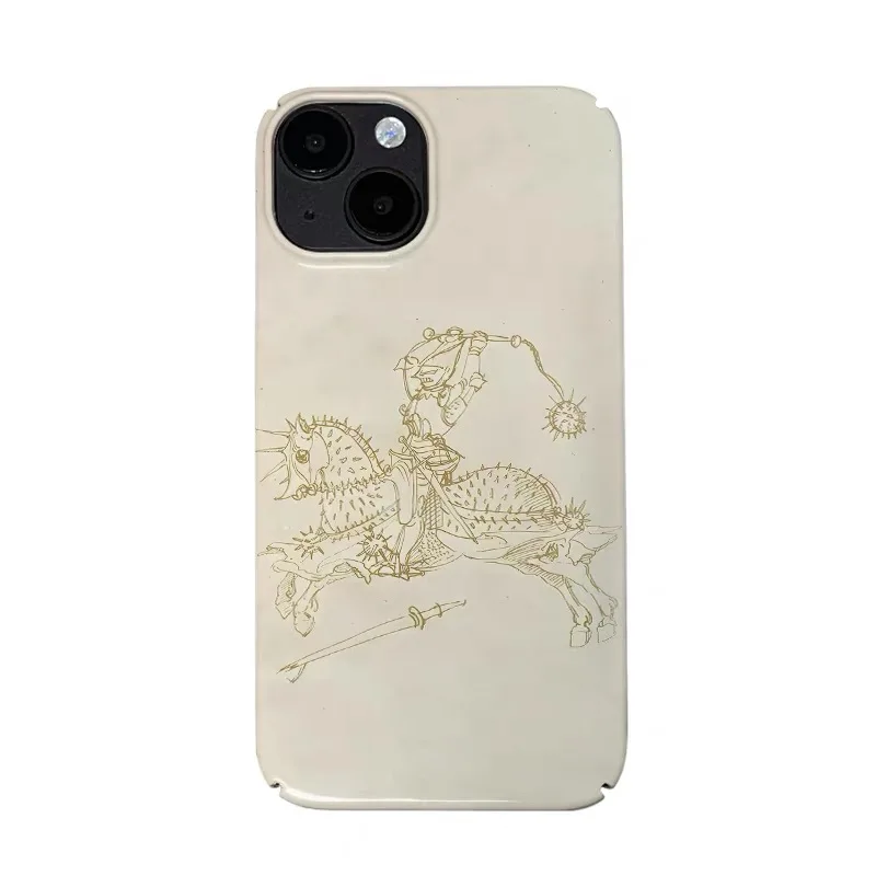 

Ins Light Yellow Horse Trainer General Case for IPHONE 17 16 ProMax 15 14 Plus 13 12 MINI 11 PRO 16Plus XR XS MAX Acrylic Phone
